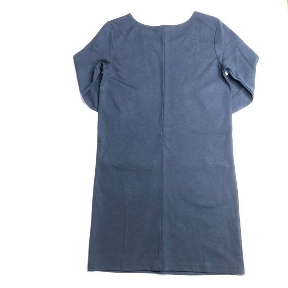 MANGO Casual Fitted Mini Shift Dress Dark Navy Blue XS Extra Small Pockets Thick - Picture 2 of 8